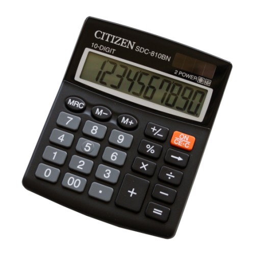 Калькулятор Citizen SDC-810BN черный 10-разр. %