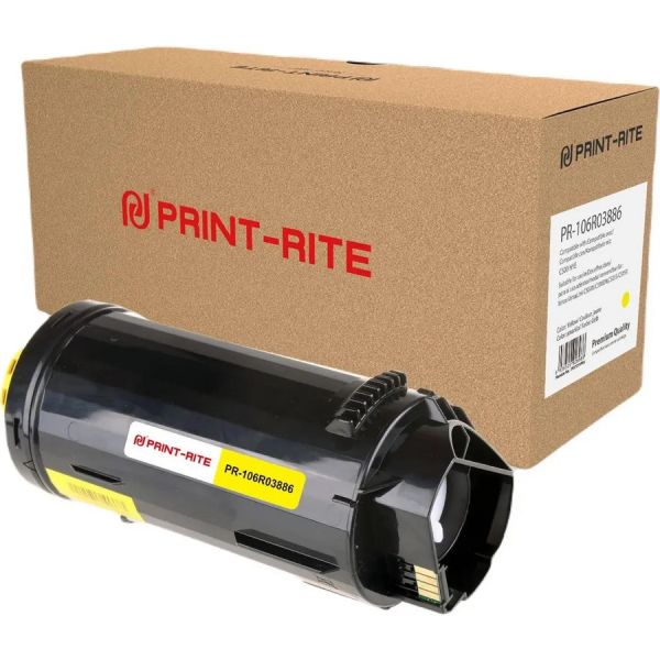 Картридж для принтера и МФУ Print-Rite PR-106R03886 желтый, [TFX721YPRJ]