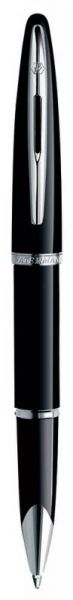 Ручка роллер WATERMAN Carene (S0293940) Black ST (F) чернила: черный посеребрение